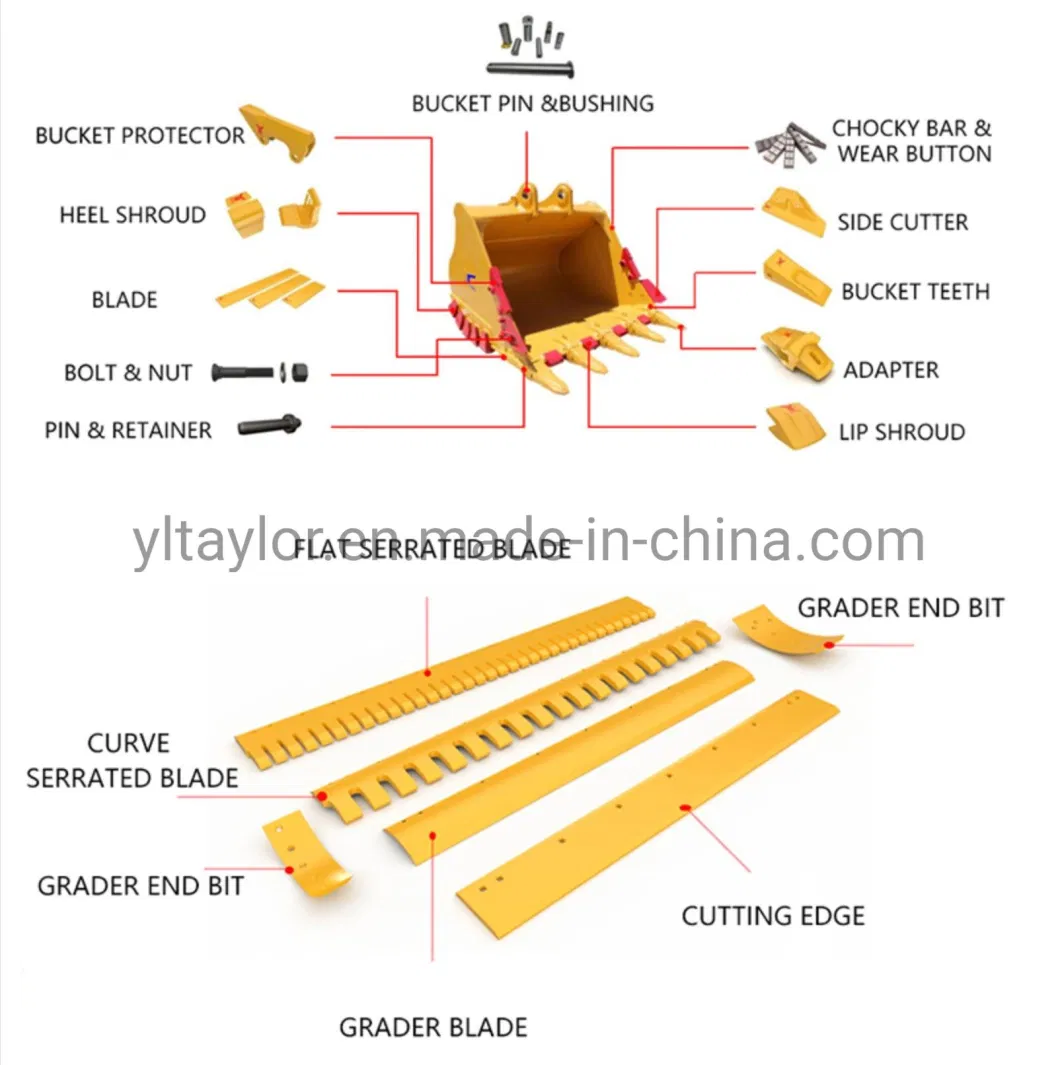 Steel Casting Bucket Teeth for Excavator All Types of Excavator Bucket Teeth