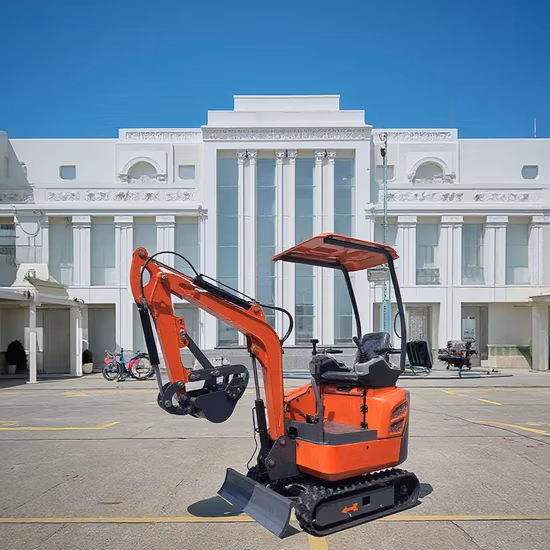 Transmissão Hidráulica de Mineração de alta qualidade 15t Cabine CE Aprovada Retroescavadeira Mini Escavadeira de Jardim